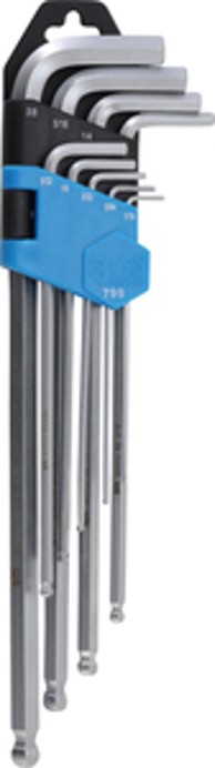 BGS Set imbusa dugih s kuglicom, 1/16"-3/8", 9 dijelova